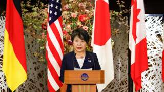 Japan's foreign minister Yoko Kamikawa