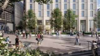 Artist impression of a new 17-storey hotel