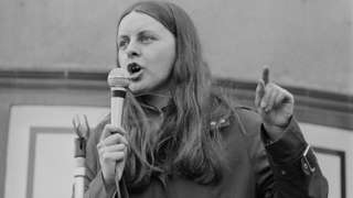 Bernadette Devlin speaking in 1972