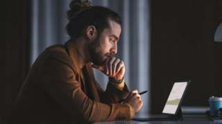 Man at desk