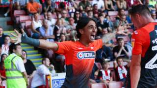 Yan Dhanda celebrates his winning goal