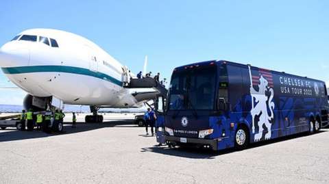 Chelsea prepare to leave on their pre-season tour of the US