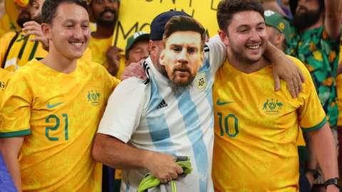 Australia and Argentina fans