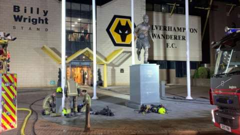 The scene at Molineux