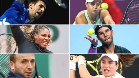 Tennis stars are warming up for the Australian Open
