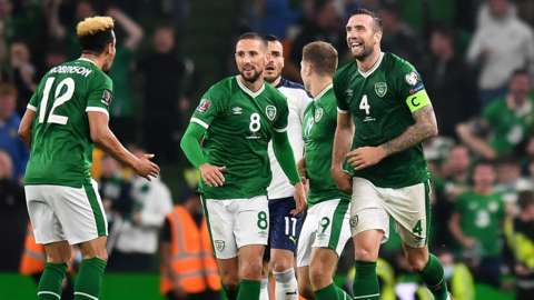 Republic of Ireland celebrate