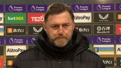 Southampton manager Ralf Hasenhuttl says his side "deserved to get more" and that the "luckier" team won following their 3-1 defeat by Wolverhampton.