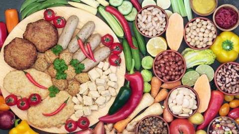 Vegan food platter