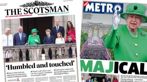 monday's papers