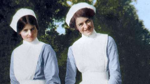 Olive Buller, with another nurse
