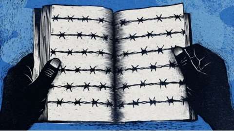 Barbed wire book