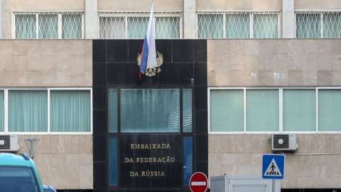 Russian embassy in Lisbon, Portugal. File photo