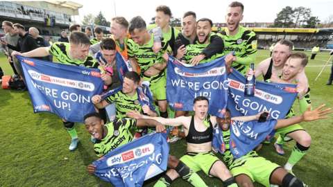 Forest Green Rovers celebrate