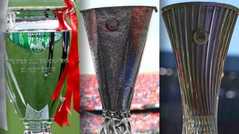 three European trophies