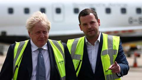 Paul Holmes campaigning alongside Boris Johnson