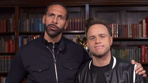 Rio Ferdinand and Olly Murs