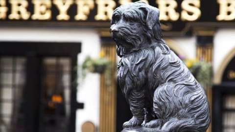 The statue of Greyfriars Bobby