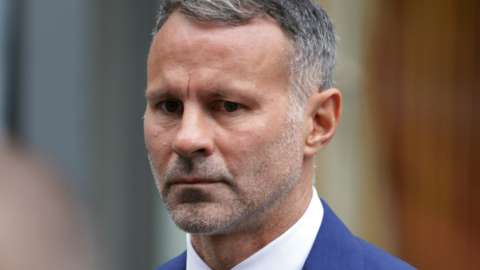 Ryan Giggs arriving at court on Thursday, 18 August