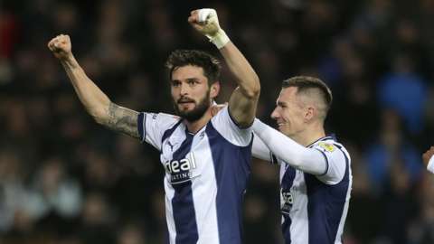 Okay Yokuslu scored both goals in West Brom's fourth straight home win
