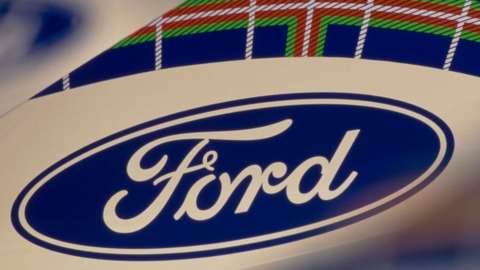 Ford logo on a Stewart F1 car