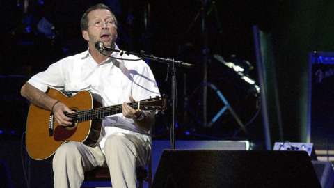 Eric Clapton playing in the US