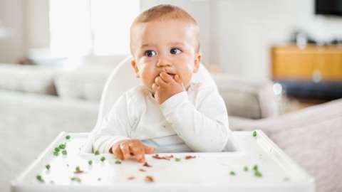 Generic image of baby eating off high chair