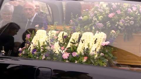 Hearse at funeral