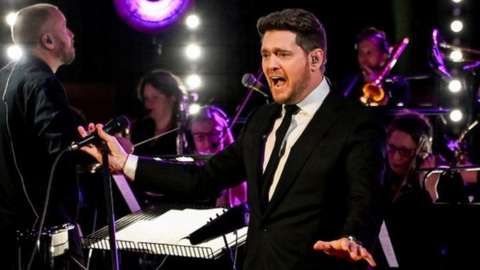 Michael Buble in concert at the Piano Room, BBC