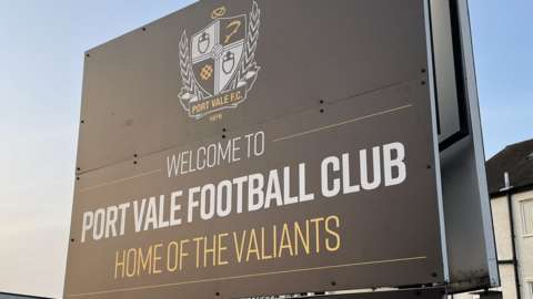Sign at Port Vale