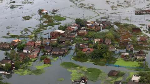 A general view of the flooded area in Recife, Pernambuco State, Brazil May 30, 2022