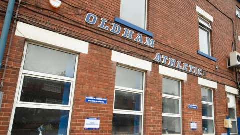 Oldham Athletic's Boundary Park home