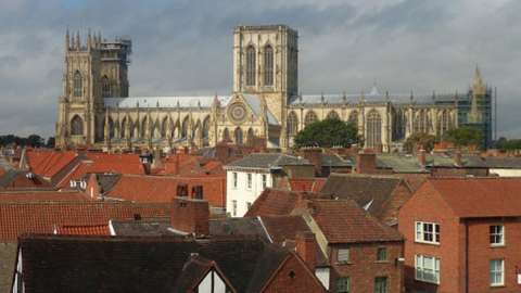 Rooftop view of York Minster