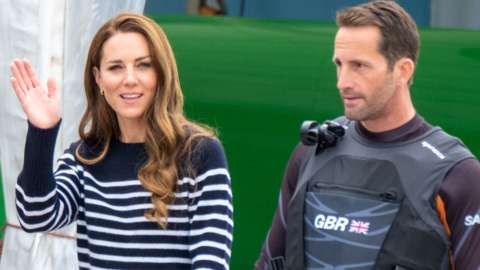 The Duchess of Cambridge and Sir Ben Ainslie