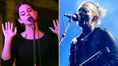 Lana Del Rey and Thom Yorke of Radiohead