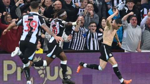 Miguel Almiron, Allan Saint-Maximin, Bruno Guimaraes, Newcastle United, Crystal Palace