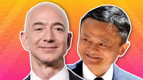 Jeff Bezos and Jack Ma