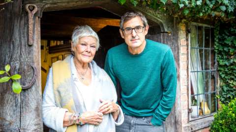 Louis Theroux and Dame Judi Dench