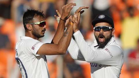 Axar Patel and Virat Kohli