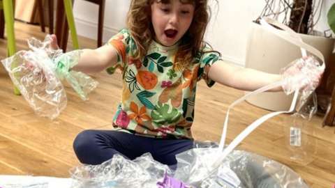 Jules Birkby's daughter was shocked by how much plastic they used in a week