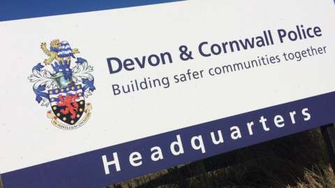 Devon and Cornwall Police Headquarters sign