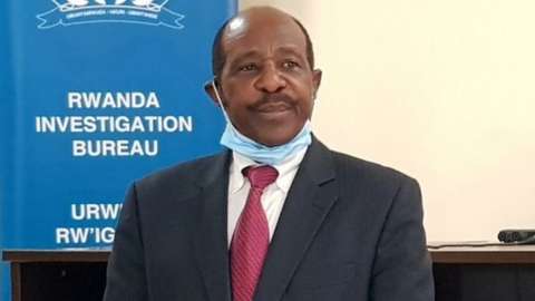 Paul Rusesabagina, the man who was hailed a hero in a Hollywood movie about the country"s 1994 genocide is detained and paraded in front of media in handcuffs at the headquarters of Rwanda Investigation Bureau in Kigali, Rwanda August 31, 2020