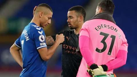 Richarlison, Gabriel Jesus and Ederson