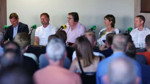 Saints manager and the club's board answer questions from fans at annual forum