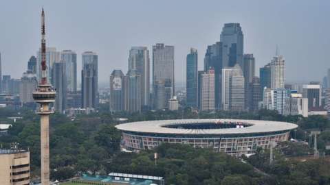 A view of Jakarta skyline