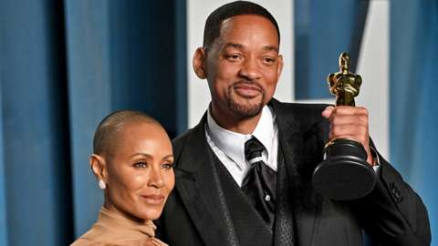 Will Smith and Jada Pinkett Smith at an Oscars after-party
