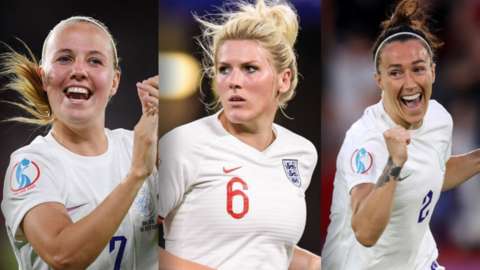Beth Mead, Millie Bright & Lucy Bronze