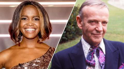 Split image of Oti Mabuse and Fred Astaire