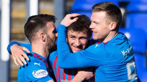Inverness Caledonian Thistle celebrate