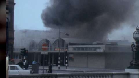 Smoke billowing from Oxford Street bus station