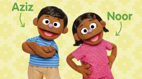 Noor and Aziz muppets